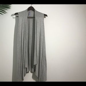 Gray vest/topper brand new